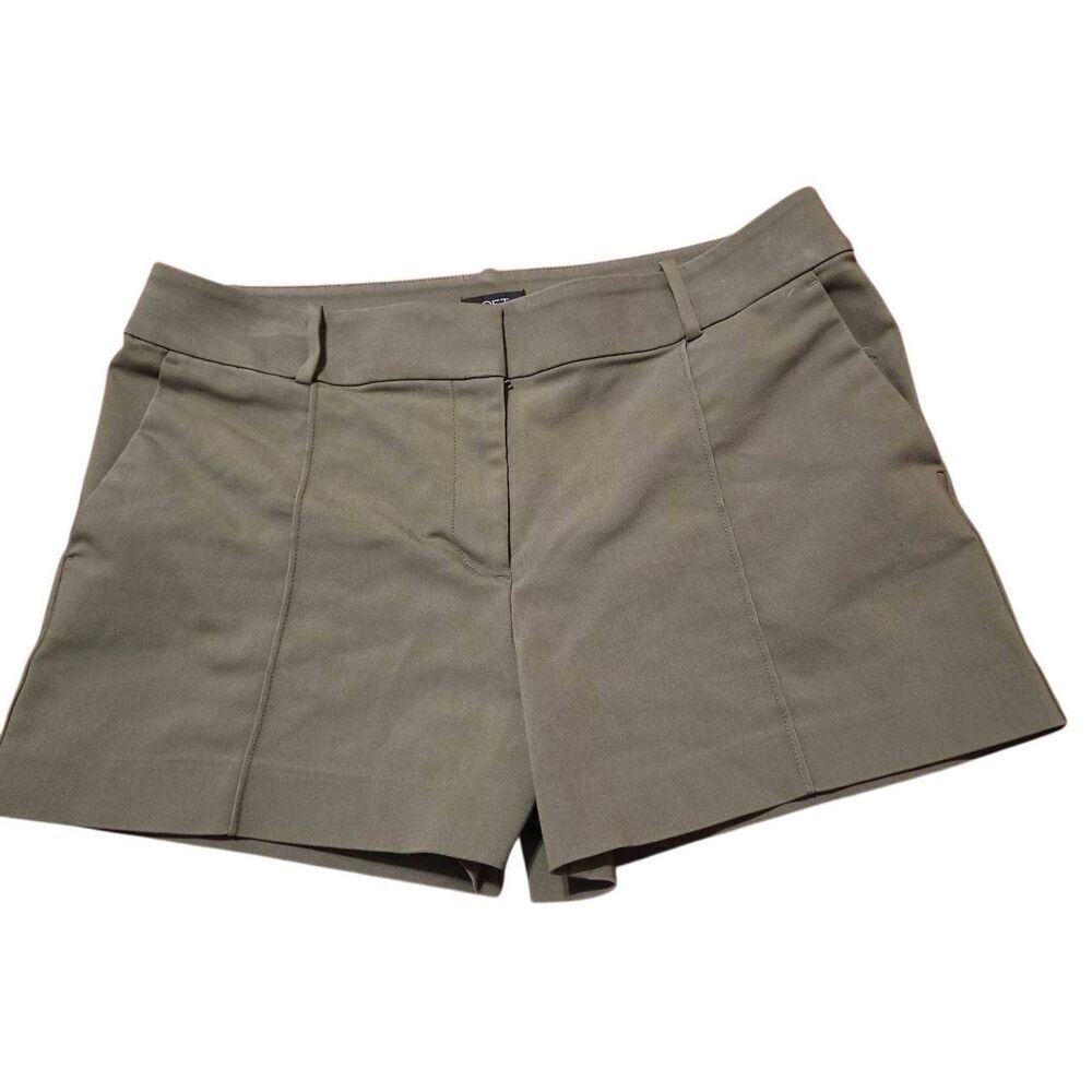 Ann Taylor LOFT Olive Stretch Chino Trouser Shorts